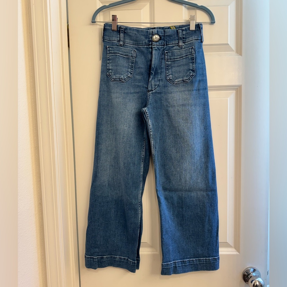 Anthropologie 
The Collette Cropped High Rise Wide-Leg Jeans by Maeve Size 25P